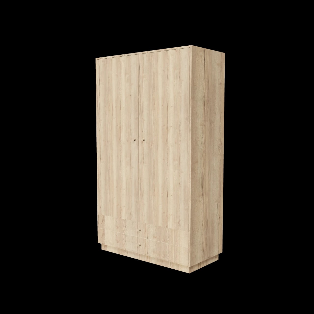 Armoire 2 portes Maubec — rendu 3D