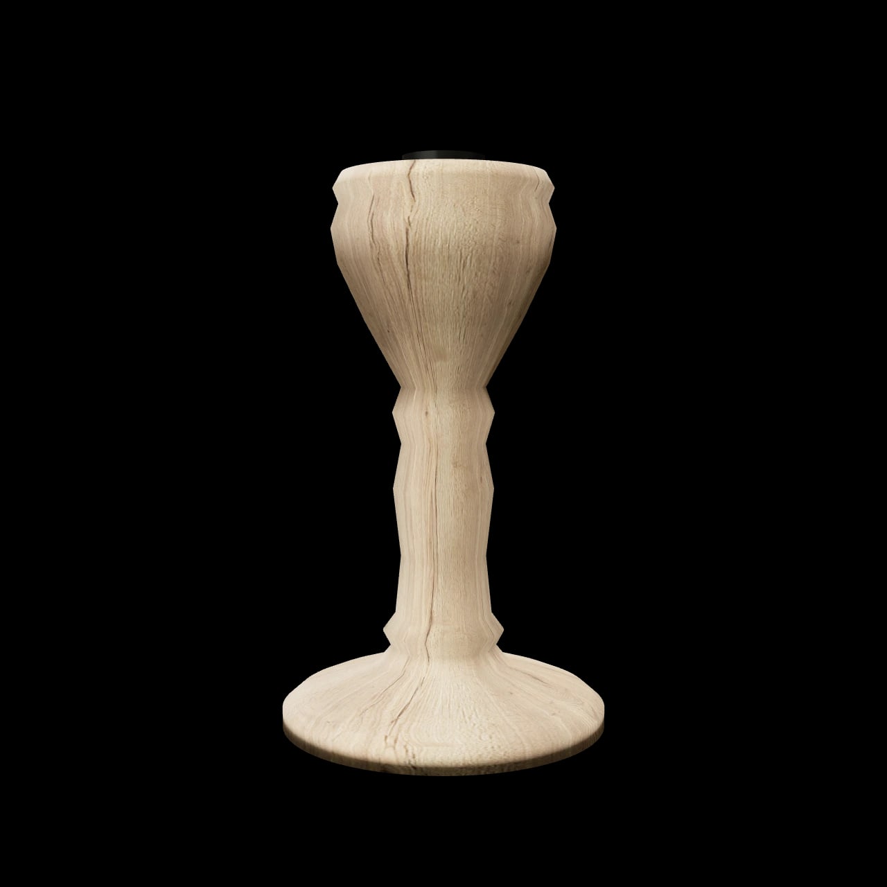 Bougeoir tourné Siccieu — rendu 3D