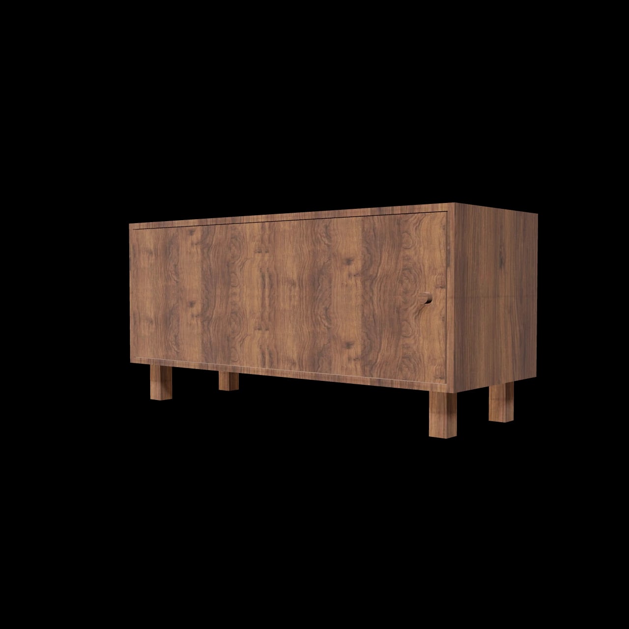 Coffre bout de lit Blandin — rendu 3D