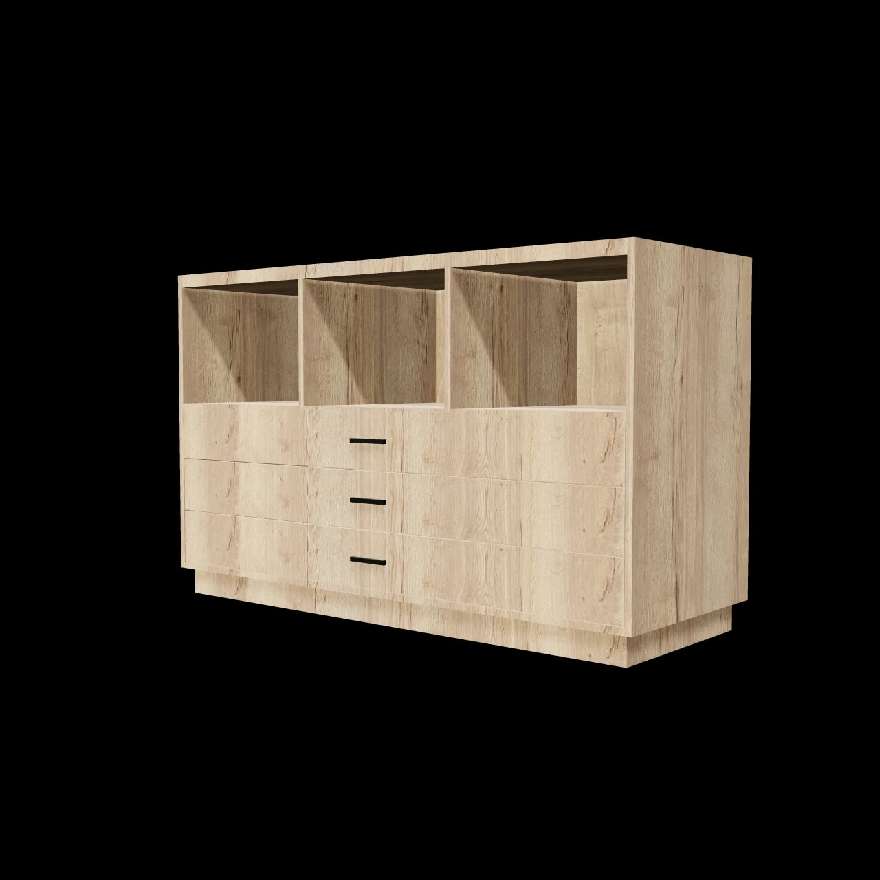 Meuble bas plan snack Pont-de-Chéruy — rendu 3D