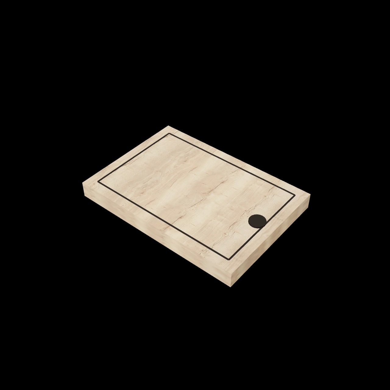 Planche à découper Salagnon — rendu 3D