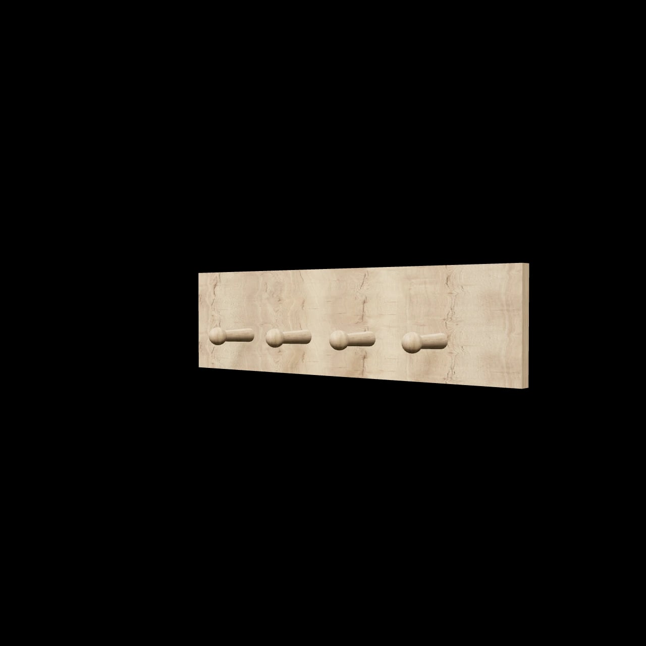 Porte-manteau Corbelin — rendu 3D