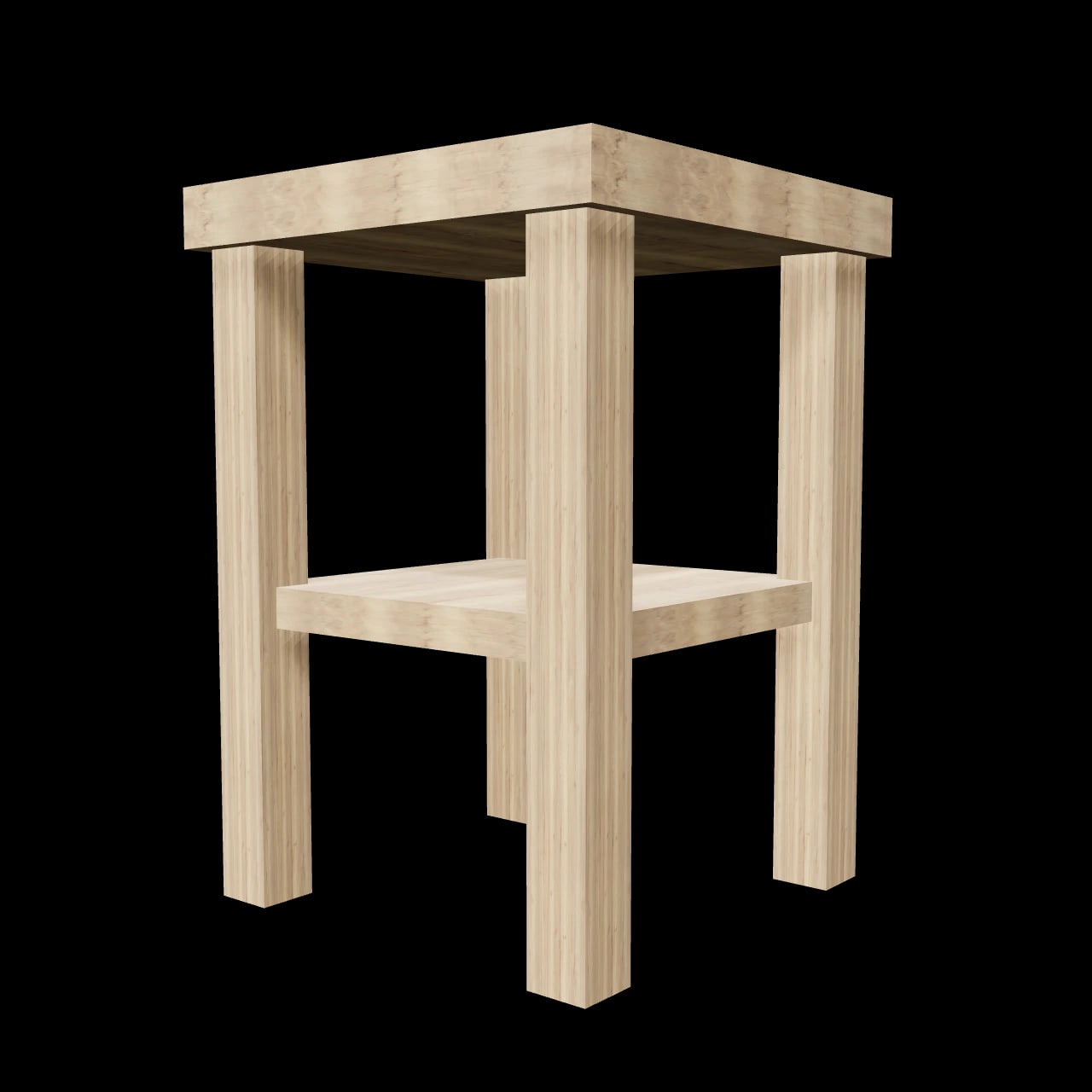 Tabouret Veyrins — rendu 3D