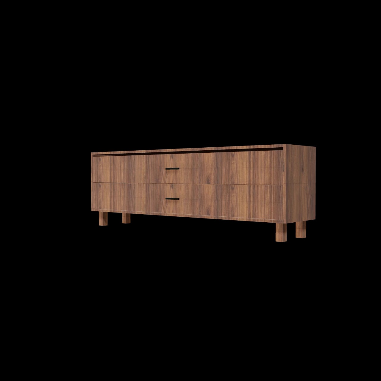 Meuble TV Vertrieu — rendu 3D