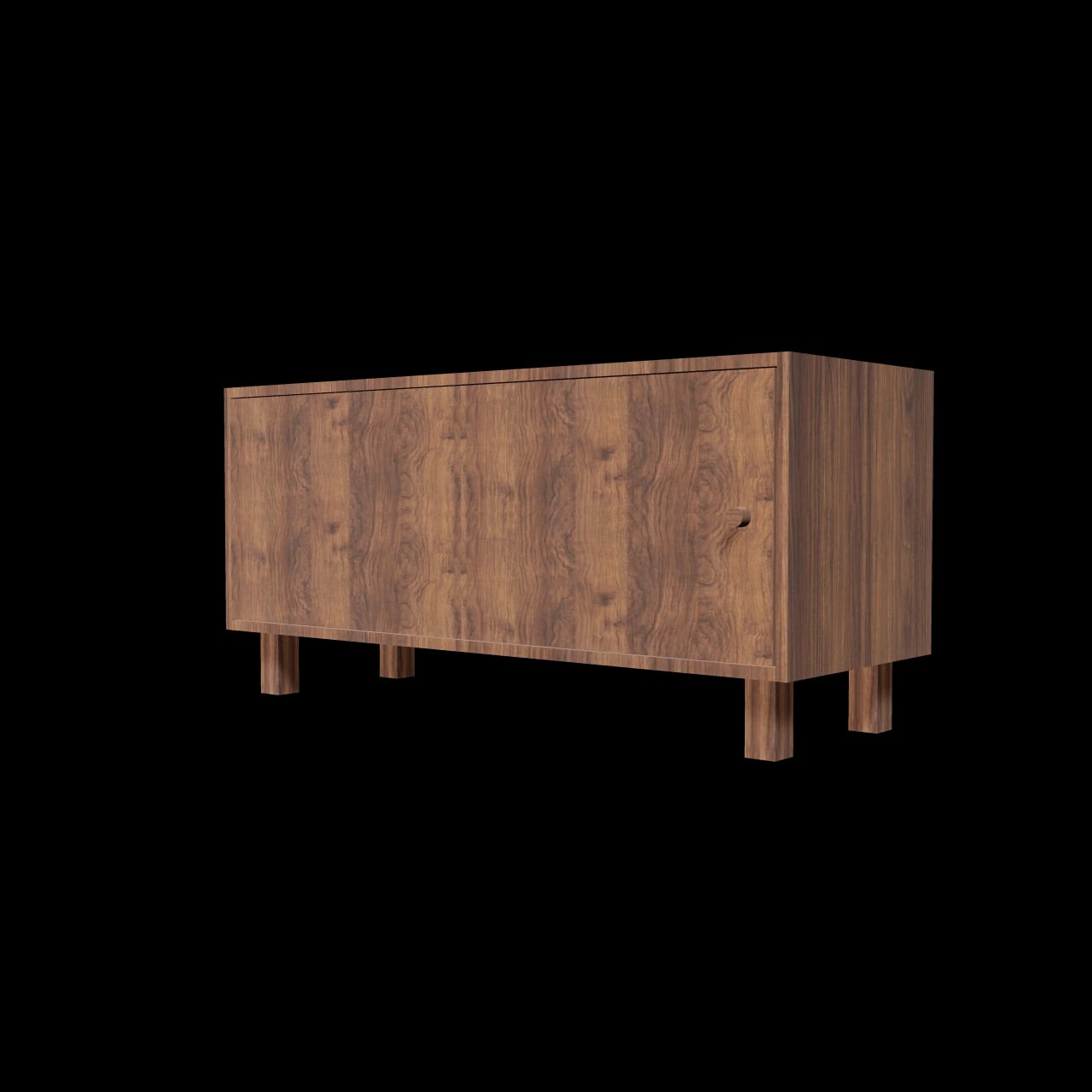 Coffre bout de lit Blandin — rendu 3D