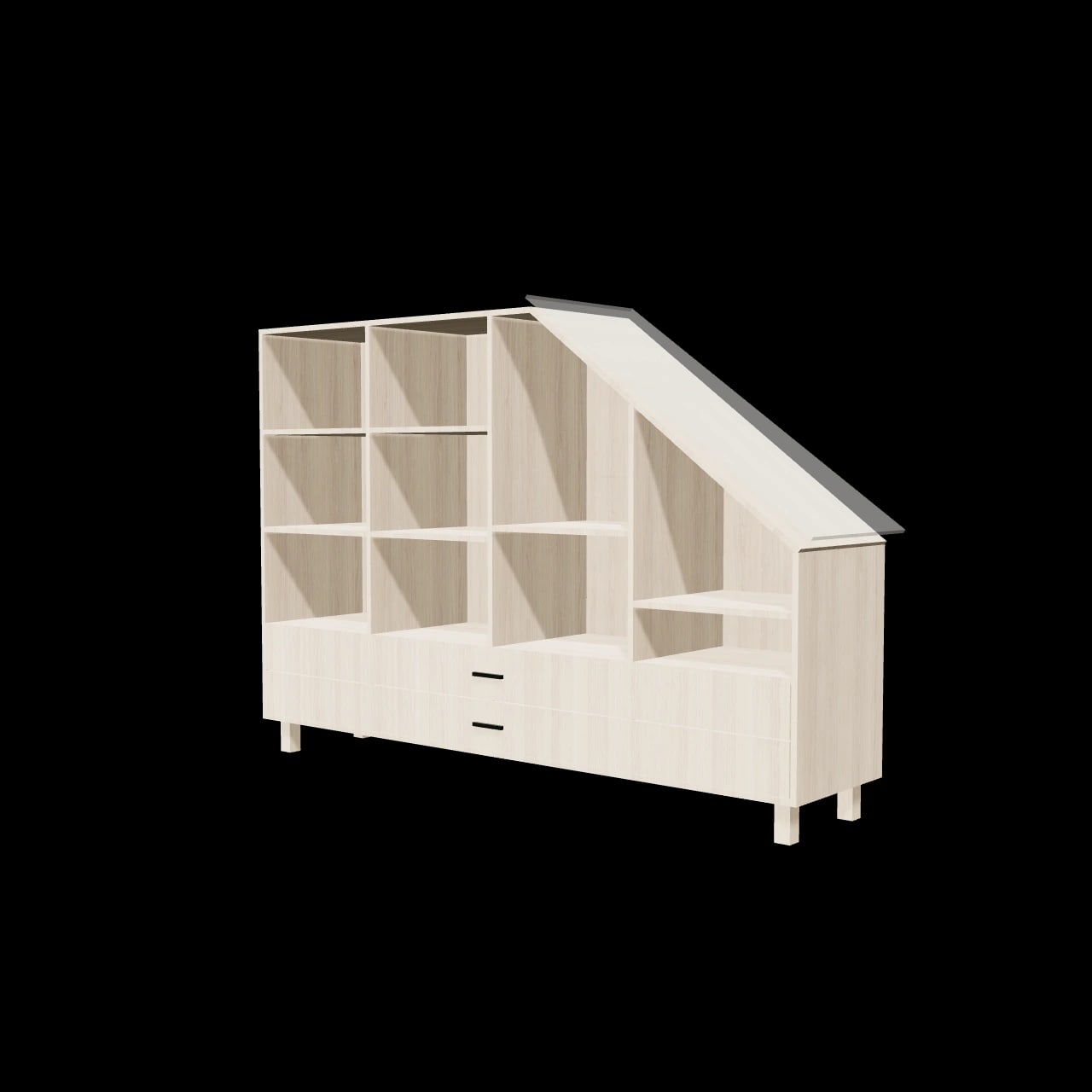 Rochetoirin Under-Eaves Unit — 3D render